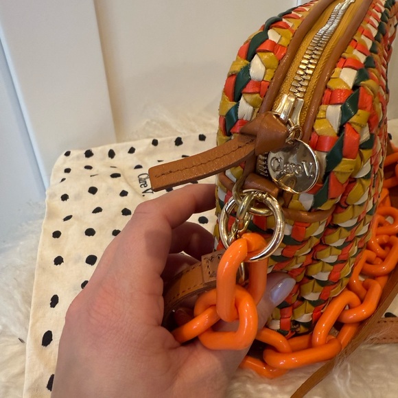 Clare V Midi Sac, Rattan Marigold Multi, Crossbody - Picture 6 of 10